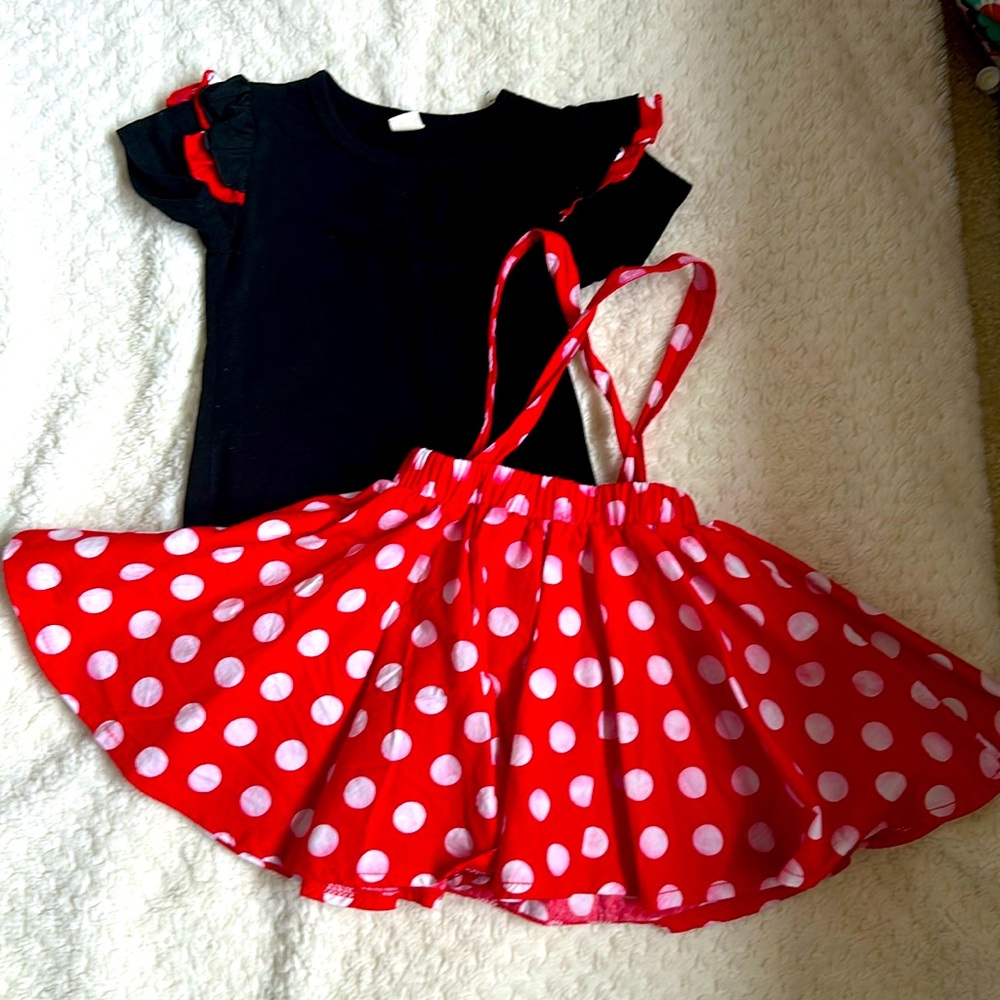 Minnie Mouse jumper dress.
